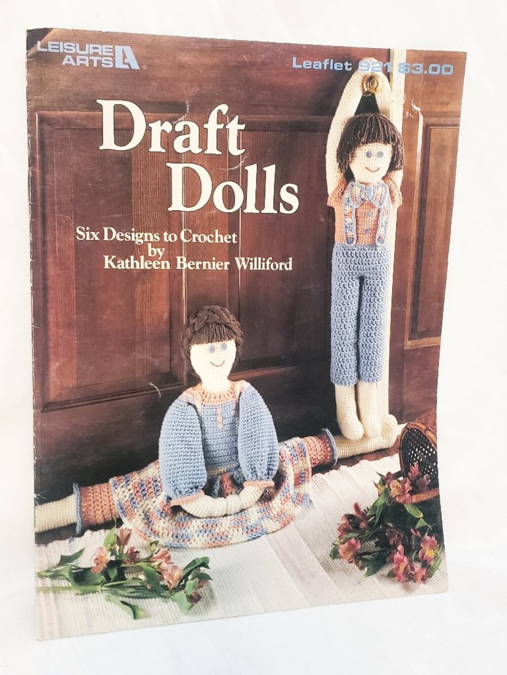 Draft Dolls Cat Bunny Crochet Patterns Leisure Arts 1990 Leaflet 921